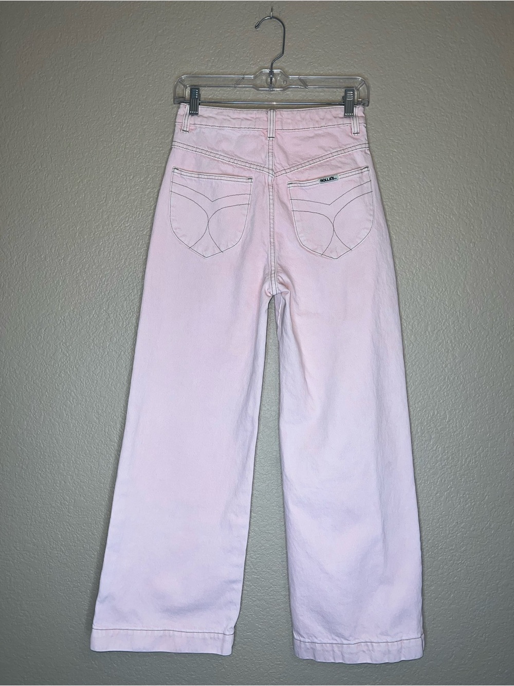 ROLLA'S 80s Pink Sailor High-Rise Wide Leg Jeans Sz 26 - Picture 11 of 16